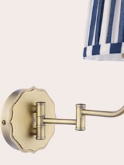 Laura Ashley Antique Brass Denwick 1 Wall Light - Image 7 of 8