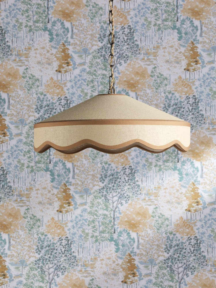 Laura Ashley Woven Rattan Buckenham Ceiling Pendant Light - Image 2 of 9