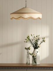 Laura Ashley Woven Rattan Buckenham Ceiling Pendant Light - Image 3 of 9