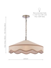 Laura Ashley Woven Rattan Buckenham Ceiling Pendant Light - Image 9 of 9