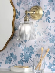 Laura Ashley Antique Brass Callaghan 1 Wall Light - Image 1 of 7