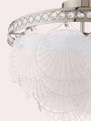 Laura Ashley Polished Nickel Caverton 4 Light Semi Flush Ceiling Light - Image 6 of 8