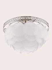 Laura Ashley Polished Nickel Caverton 4 Light Semi Flush Ceiling Light - Image 7 of 8