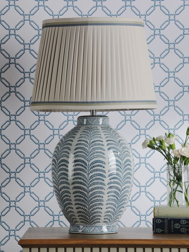 Laura Ashley Blue Stannard Table Lamp - Image 2 of 7