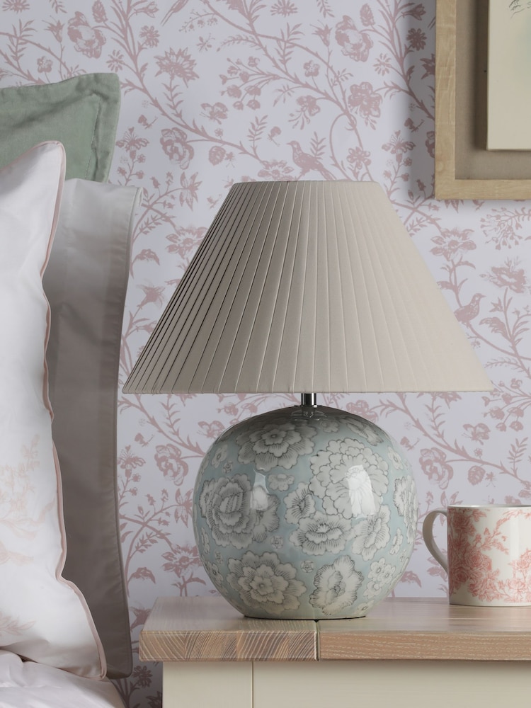 Laura Ashley Blue Montford Table Lamp - Image 2 of 8