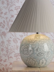 Laura Ashley Blue Montford Table Lamp - Image 3 of 8