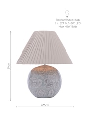 Laura Ashley Blue Montford Table Lamp - Image 8 of 8