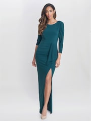 Gina Bacconi Misty Longsliv платье макси со сборками - Image 1 of 6