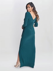 Gina Bacconi Misty Longsliv платье макси со сборками - Image 2 of 6