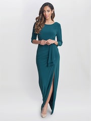 Gina Bacconi Misty Longsliv платье макси со сборками - Image 3 of 6
