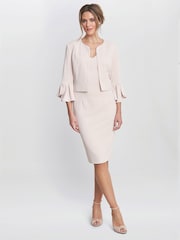 Болеро из крепа розового цвета Gina Bacconi Gigi  - Image 1 of 4