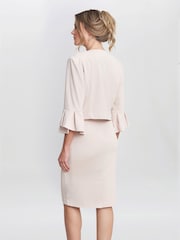 Болеро из крепа розового цвета Gina Bacconi Gigi  - Image 2 of 4