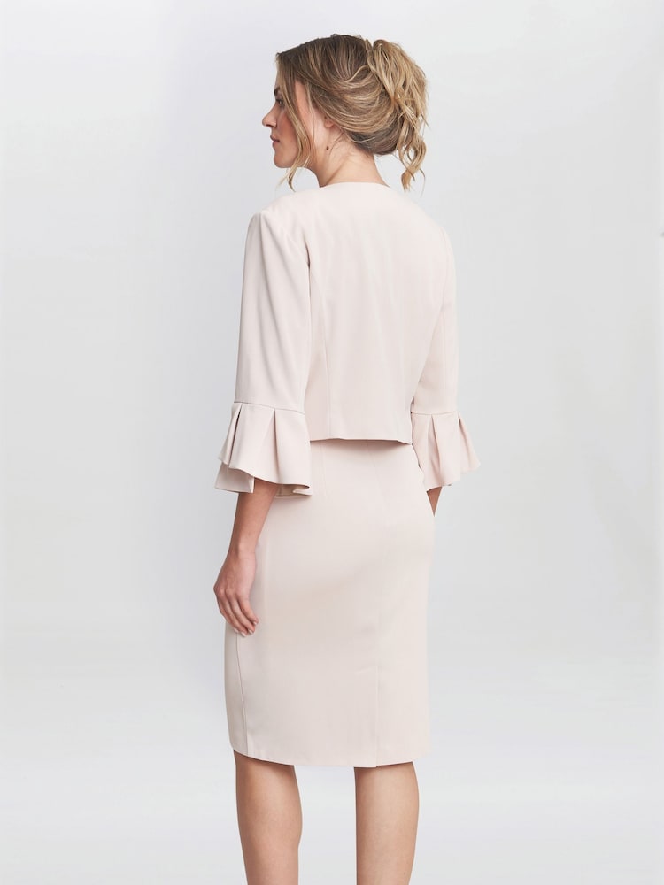 Rosa - Bolero de crepé Gigi Moss de Gina Bacconi - Imagen 2 de 4 Rosa - Bolero de crepé Gigi Moss de Gina Bacconi - Imagen 2 de 4
