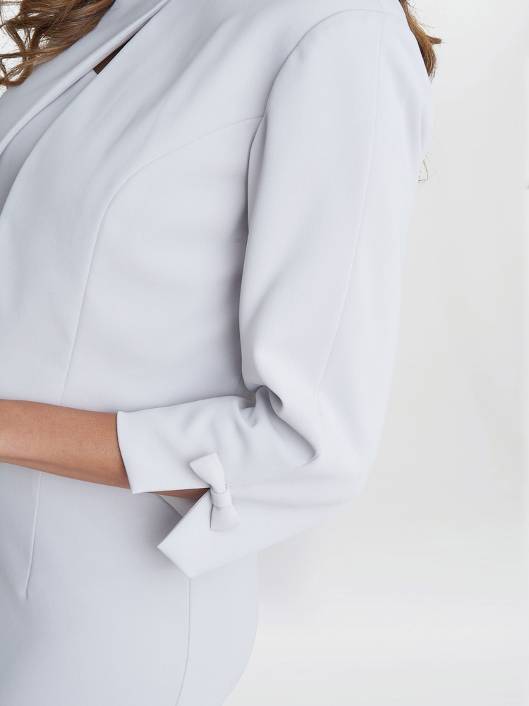 Gina Bacconi Silver Corinne Crepe Dress And Jacket Set - Image 5 of 6