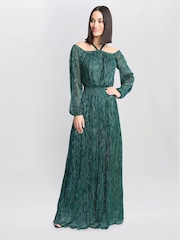 Gina Bacconi Sylvia Off The Shoulder Dress - Image 1 of 5