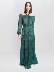Gina Bacconi Sylvia Off The Shoulder Dress - Image 3 of 5
