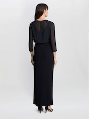 Gina Bacconi Chiffon Black Jacket - Image 2 of 4