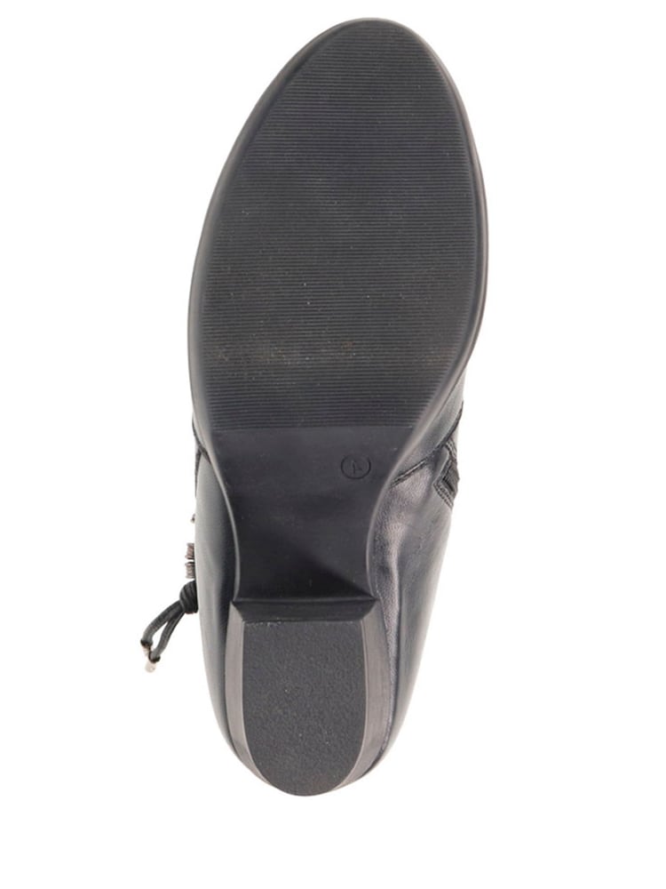 Pavers Black Breathable Leather Ankle Boots - Image 5 of 5