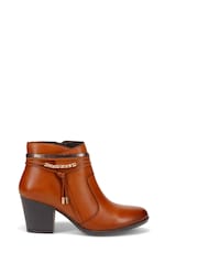Pavers Natural Breathable Leather Ankle Boots - Image 1 of 5