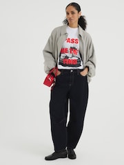 River Island White Pass Me The Vino 100% Cotton T-Shirt - Image 2 of 6