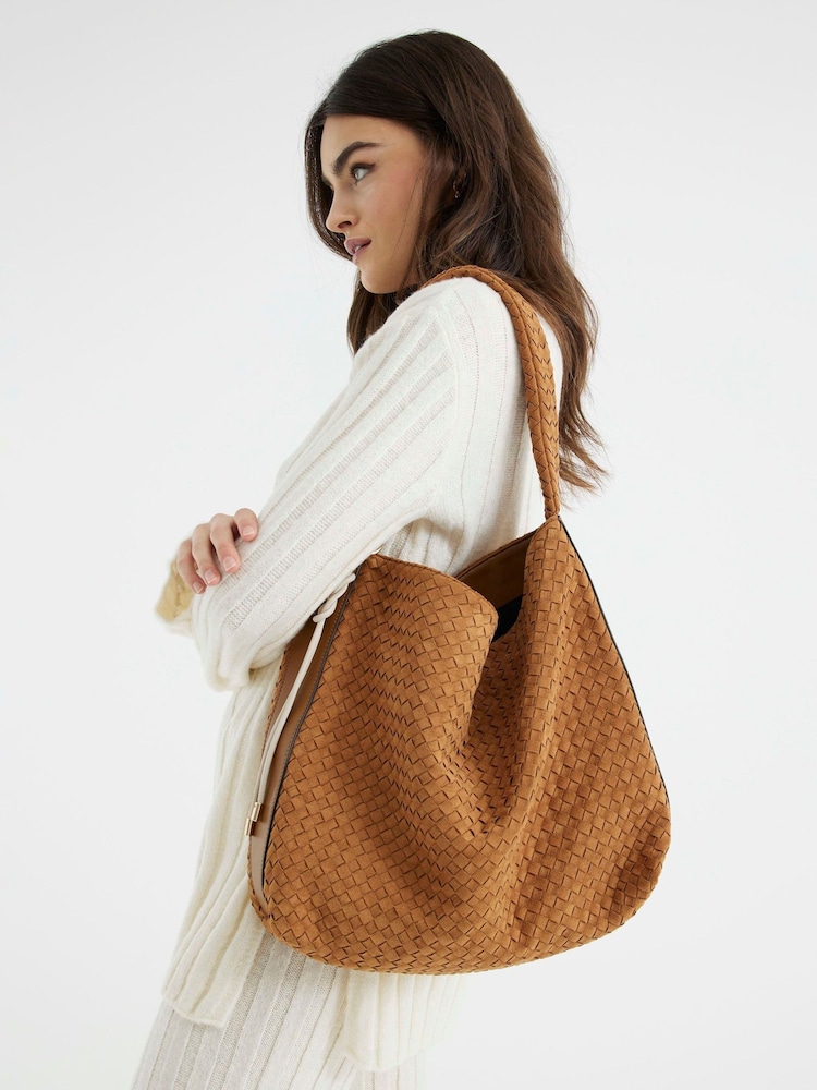 Коричневый - River Island сумка из искусственной замши - Image 1 of 6