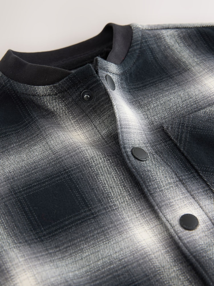 Mono Core Check Long Sleeve Baseball Collar Check Shirt (3mths-7yrs) - Image 11 of 11