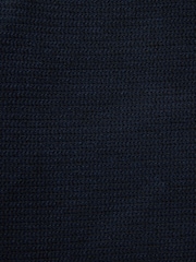 Navy Blue Slim Fit Smart Waffle Textured Blazer With Stretch - Image 11 of 11