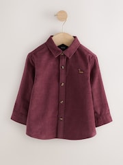 Plum Purple Long Sleeve Corduroy Character Shirt (3mths-7yrs) - Image 1 of 4