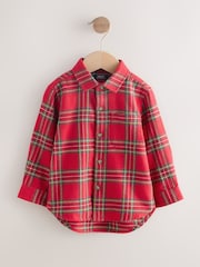Red Tartan Long Sleeve Christmas Check Shirt (3mths-7yrs) - Image 1 of 4