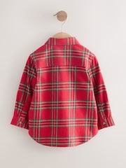 Red Tartan Long Sleeve Christmas Check Shirt (3mths-7yrs) - Image 2 of 4