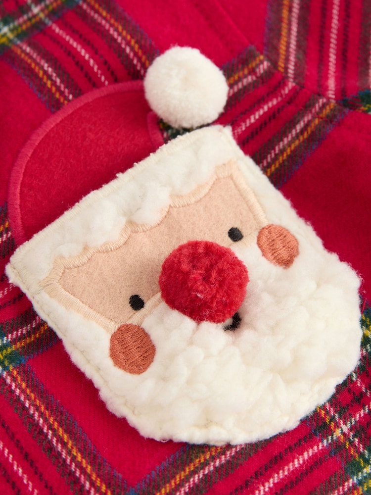 Red Tartan Long Sleeve Christmas Tartan Check Character Shirt (3mths-10yrs) - Image 9 of 9