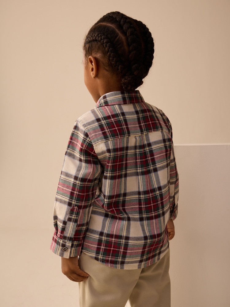 Neutral Check Long Sleeve Check Character Shirt (3mths-7yrs) - Image 3 of 3