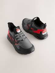 Grey Pokemon Elastic Lace Trainers - Image 1 of 7