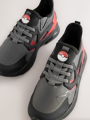 Grey Pokemon Elastic Lace Trainers - Image 3 of 7