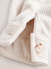 Ecru White Borg Lined Corduroy Shacket (3mths-7yrs) - Image 6 of 6