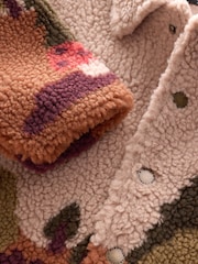 Neutral Scenic Print Borg Fleece Shacket (3mths-7yrs) - Image 5 of 5