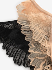 Lipsy Black/Nude Brazillian Briefs 2 Pack - Image 13 of 13