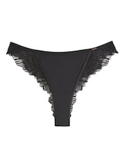 Lipsy Black/Nude Brazillian Briefs 2 Pack - Image 8 of 13