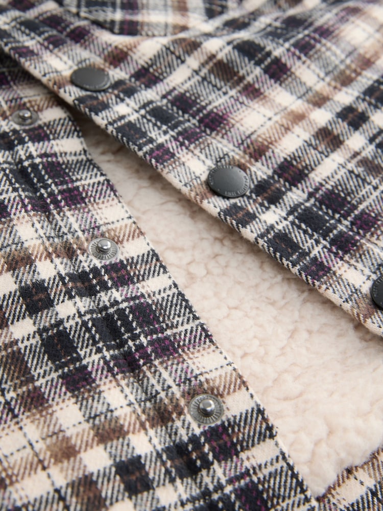 Mono Core Borg Lined Check Shacket (3mths-7yrs) - Image 11 of 11