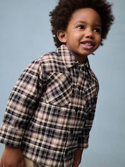 Mono Core Borg Lined Check Shacket (3mths-7yrs) - Image 5 of 11