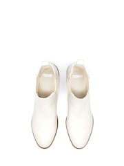 Novo White Destined Flat Ankle Chelsea Boots - Image 5 of 5