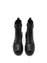 Novo Black Daylight Chunky Lace Up Boots - Image 3 of 4