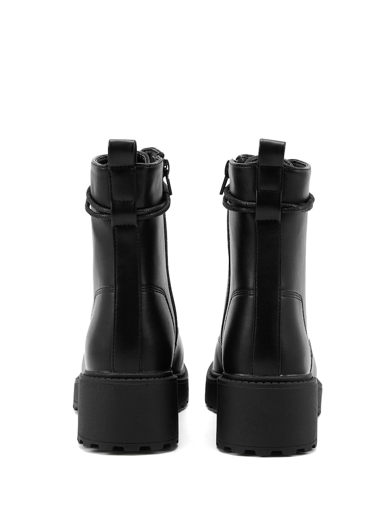 Novo Black Daylight Chunky Lace Up Boots - Image 4 of 4 Novo Black Daylight Chunky Lace Up Boots - Image 4 of 4