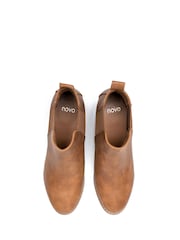 Novo Brown Jacob Mid Block Heel Chelsea Boots - Image 3 of 4