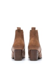 Novo Brown Jacob Mid Block Heel Chelsea Boots - Image 4 of 4