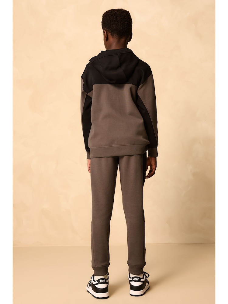 Charcoal Grey Tech Sportswear Hoodie and Joggers Set (3-16yrs) - Image 1 of 8 Charcoal Grey Tech Sportswear Hoodie and Joggers Set (3-16yrs) - Image 1 of 8