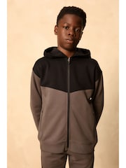 Charcoal Grey Tech Sportswear Hoodie and Joggers Set (3-16yrs) - Image 3 of 8