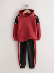 Black/Red Colourblock Hoodie Set (3-16yrs) - Image 7 of 14