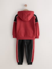 Black/Red Colourblock Hoodie Set (3-16yrs) - Image 8 of 14