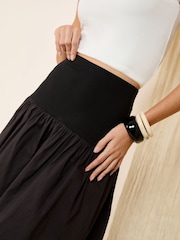 Friends Like These Black Dropped Waist Maxi Skirt - Image 3 of 4